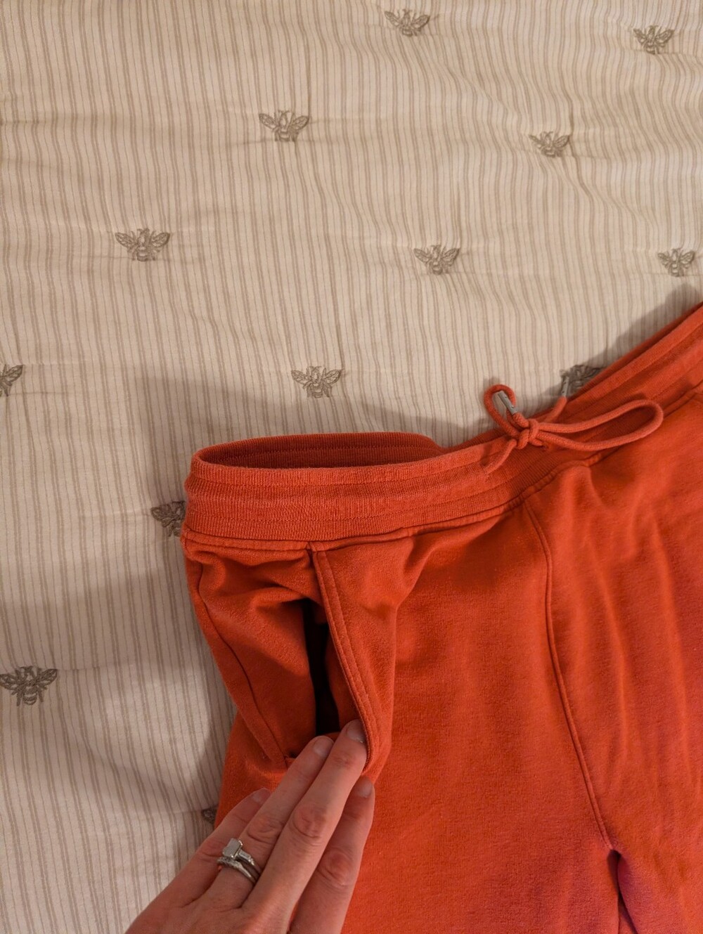 Eddie Bauer Coral Jogger Sweatpants Size Medium Stretch Waist With Drawstring - Picture 3 of 12